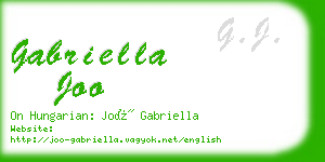 gabriella joo business card